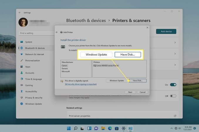 How to Install Printer Drivers on Windows 11?