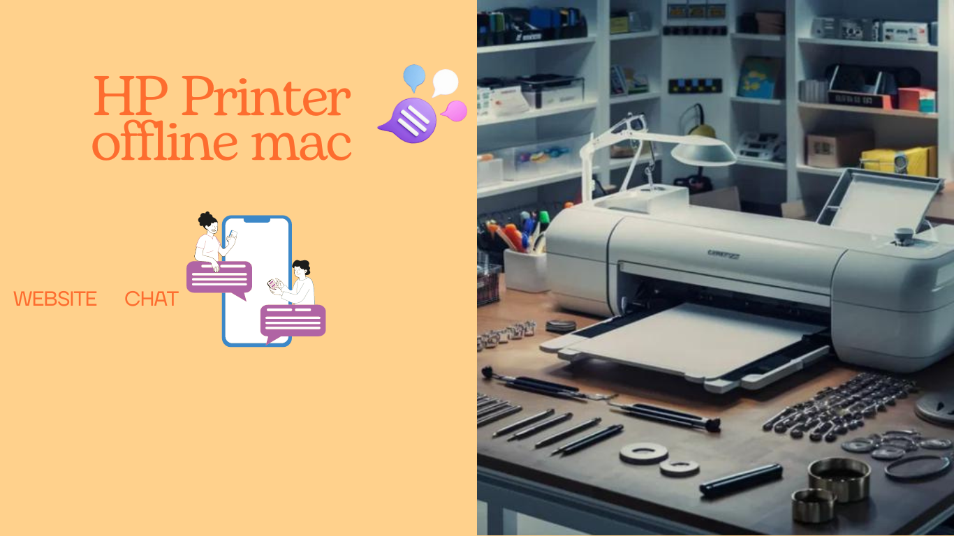 How do I get my HP printer back online on a Mac?